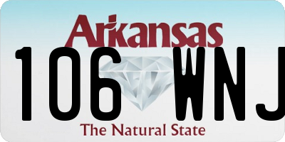 AR license plate 106WNJ