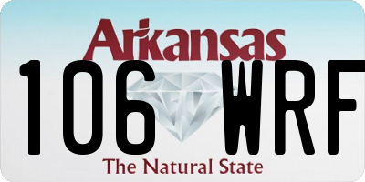 AR license plate 106WRF