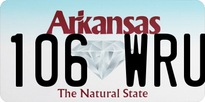 AR license plate 106WRU