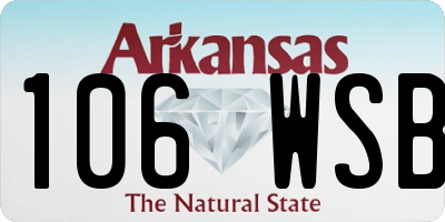 AR license plate 106WSB