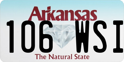 AR license plate 106WSI