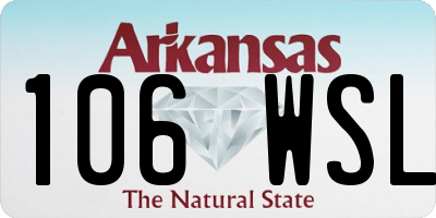 AR license plate 106WSL