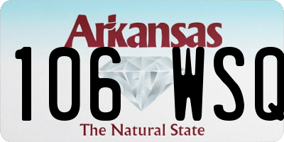 AR license plate 106WSQ
