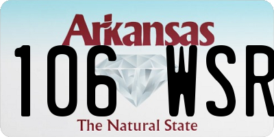AR license plate 106WSR