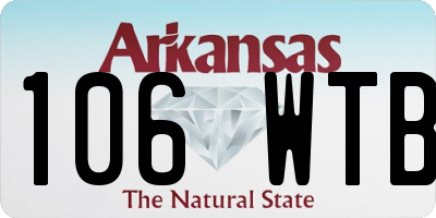 AR license plate 106WTB