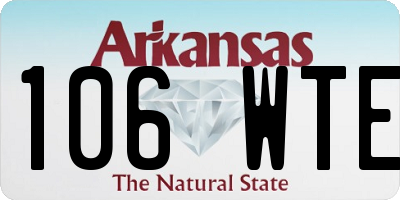 AR license plate 106WTE