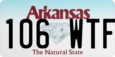 AR license plate 106WTF