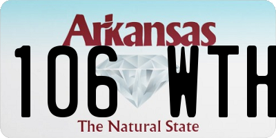 AR license plate 106WTH