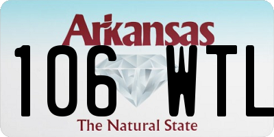 AR license plate 106WTL