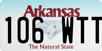 AR license plate 106WTT
