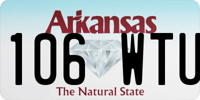 AR license plate 106WTU
