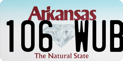 AR license plate 106WUB