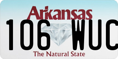 AR license plate 106WUC