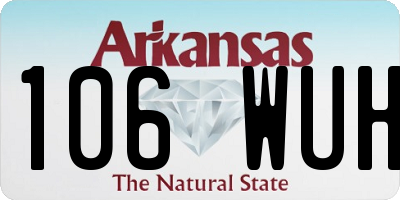 AR license plate 106WUH