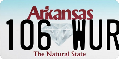 AR license plate 106WUR