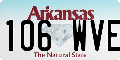 AR license plate 106WVE
