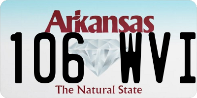 AR license plate 106WVI