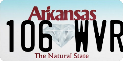 AR license plate 106WVR