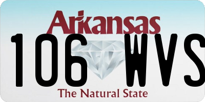 AR license plate 106WVS