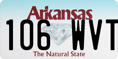 AR license plate 106WVT