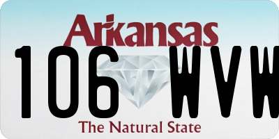AR license plate 106WVW