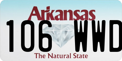 AR license plate 106WWD
