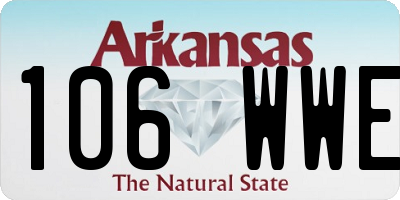 AR license plate 106WWE