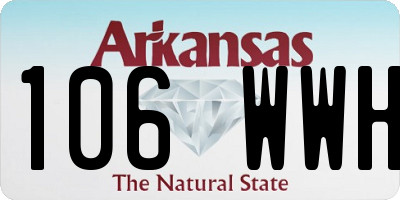 AR license plate 106WWH