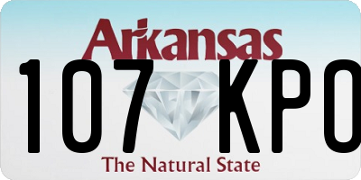 AR license plate 107KPO