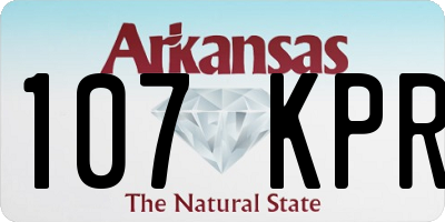 AR license plate 107KPR