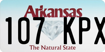 AR license plate 107KPX