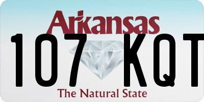 AR license plate 107KQT
