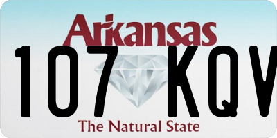 AR license plate 107KQV
