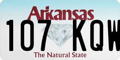 AR license plate 107KQW