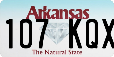 AR license plate 107KQX
