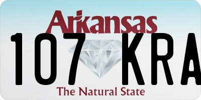 AR license plate 107KRA