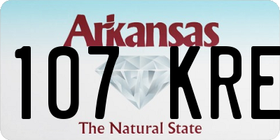 AR license plate 107KRE
