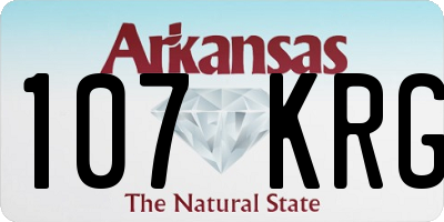 AR license plate 107KRG