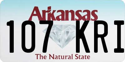 AR license plate 107KRI