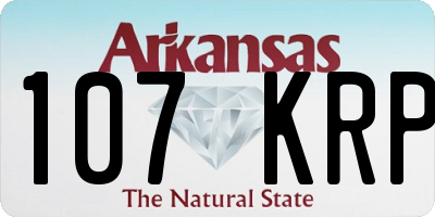 AR license plate 107KRP