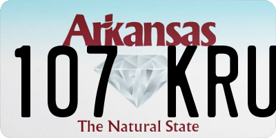 AR license plate 107KRU