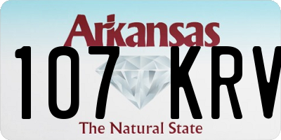 AR license plate 107KRV