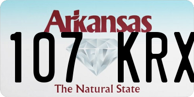 AR license plate 107KRX