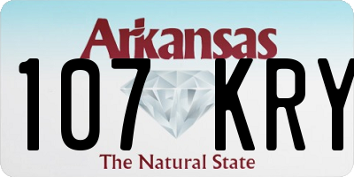 AR license plate 107KRY