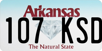 AR license plate 107KSD