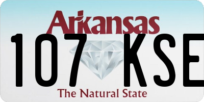 AR license plate 107KSE