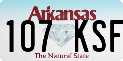 AR license plate 107KSF