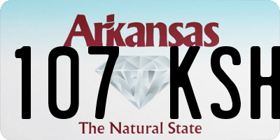 AR license plate 107KSH