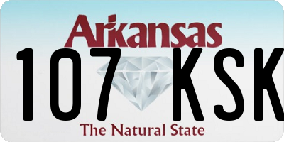 AR license plate 107KSK
