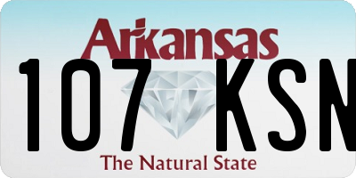 AR license plate 107KSN